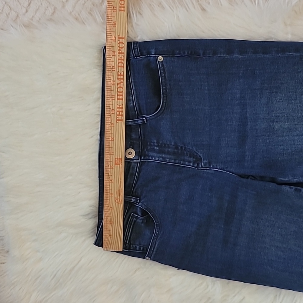 J.Jill High Rise Wide Leg Crop Jeans Raw Hem Stretch Denim Women Size 6 Petite - Picture 5 of 7